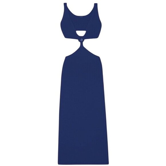 Cult Gaia Bank Embellished Cutout Cotton-Blend Midi Dress Medium New With Tags - Picture 2 of 16